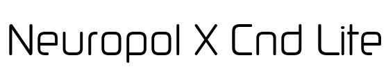 Neuropol X Cnd Lite Font Image