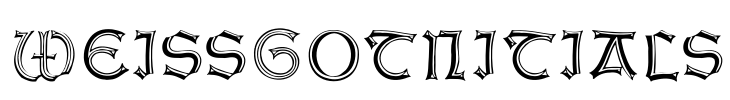 WeissGotnitials Font Image
