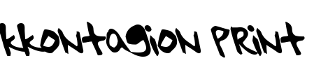 kkontagion print Font Image