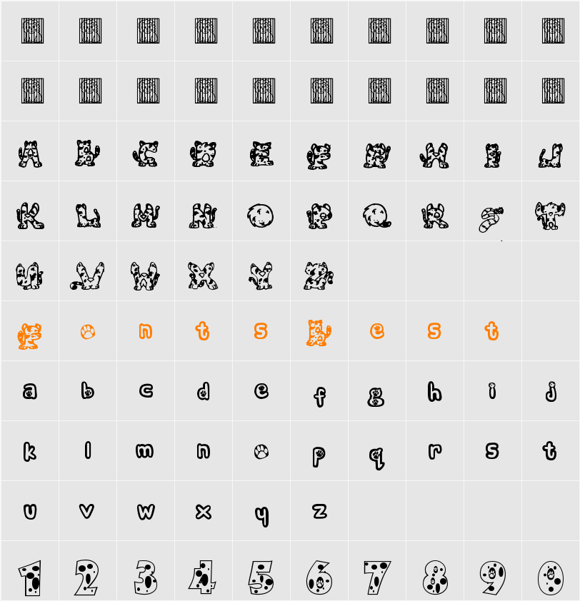 Neko! Neko! ( Character Map