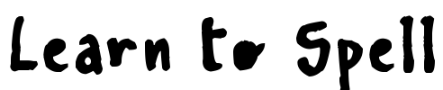 Learn To Spell Font Image