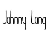 Johnny Long Font Image