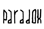 Paradox Font Image