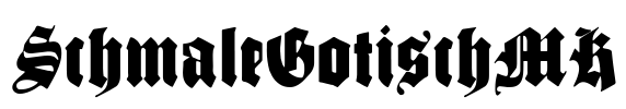 SchmaleGotischMK Font Image