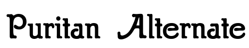 Puritan Alternate Font Image