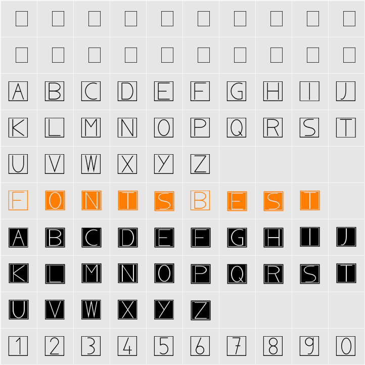 NoblaCS Character Map