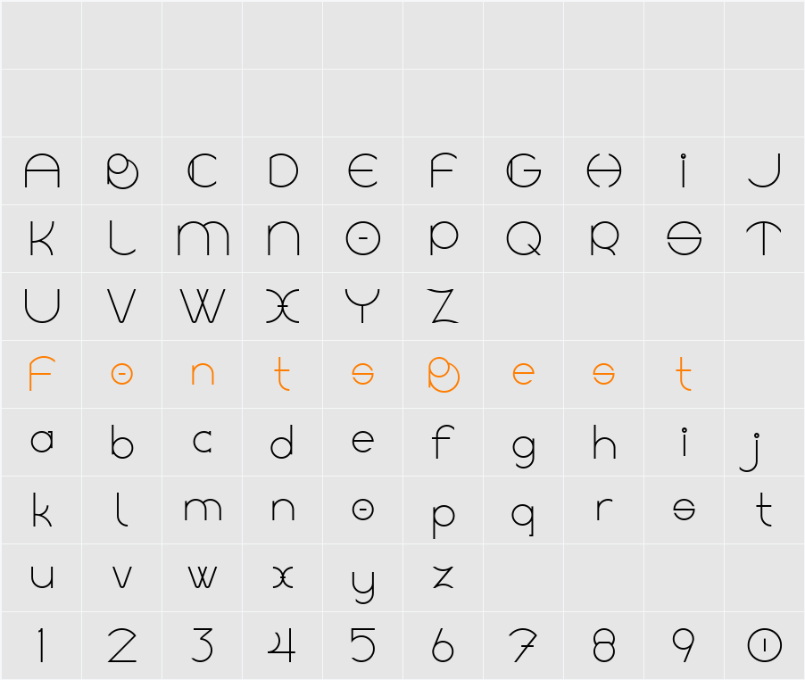 Linyat Bilog Character Map