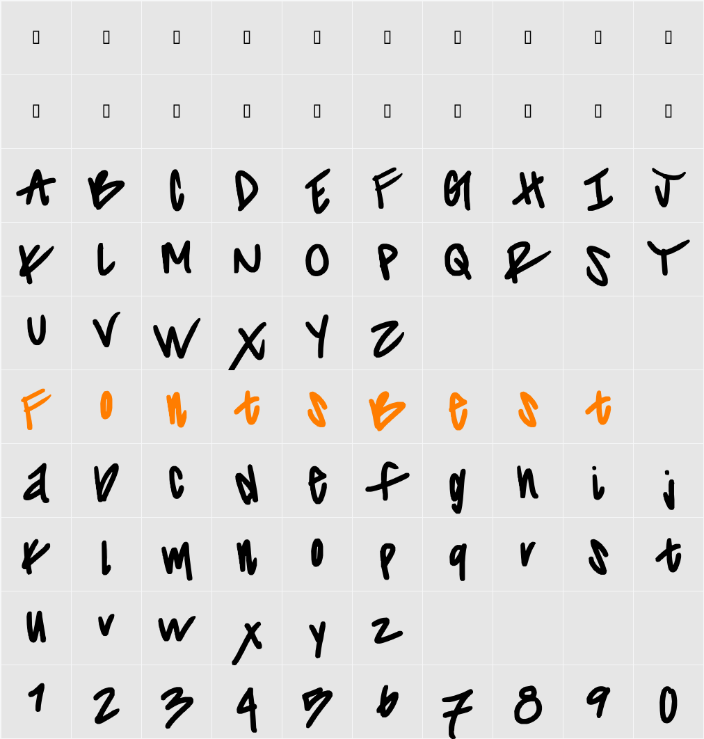 striiikerr Character Map