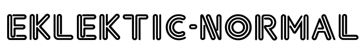 Eklektic-Normal Font Image