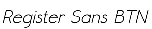 Register Sans BTN