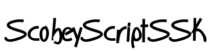 ScobeyScriptSSK Font Image