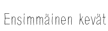 Ensimmäinen kevät