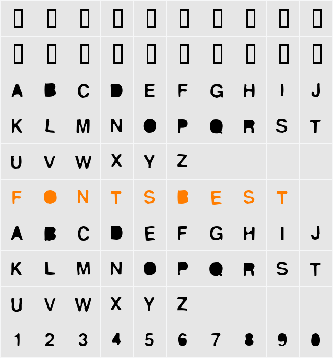 Sticky Character Map