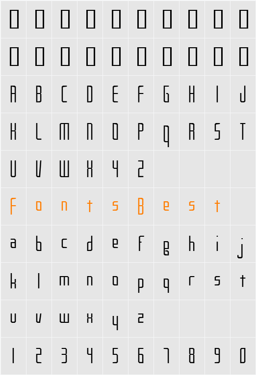 Notchenarow Character Map