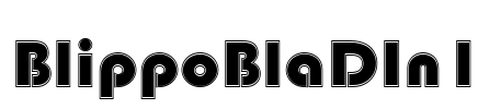 BlippoBlaDIn1 Font Image