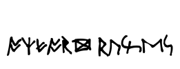 Oxford Runes Font Image