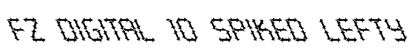 FZ DIGITAL 10 SPIKED LEFTY Font Image