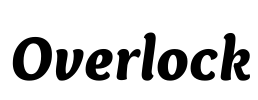 Overlock Font Image