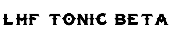 LHF Tonic BETA Font Image