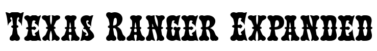 Texas Ranger Expanded Font Image
