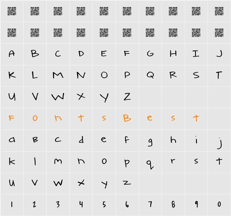 ComeAround Character Map