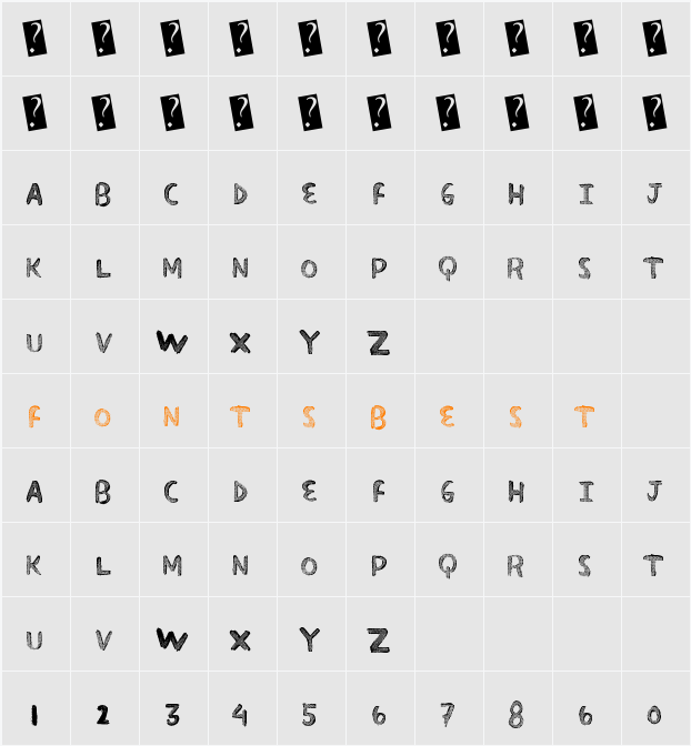 SuperFade Character Map