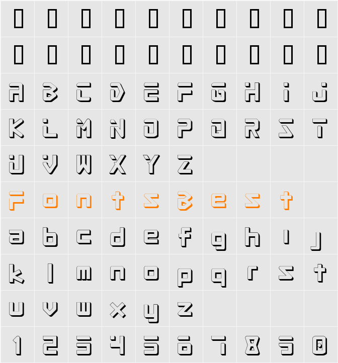 Procyon Shadow Character Map