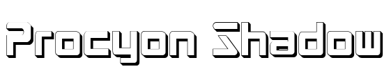 Procyon Shadow Font Image