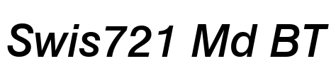 Swis721 Md BT Font Image