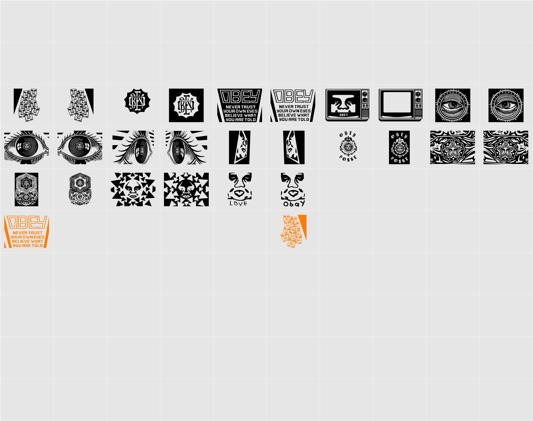 ObeyPears Character Map