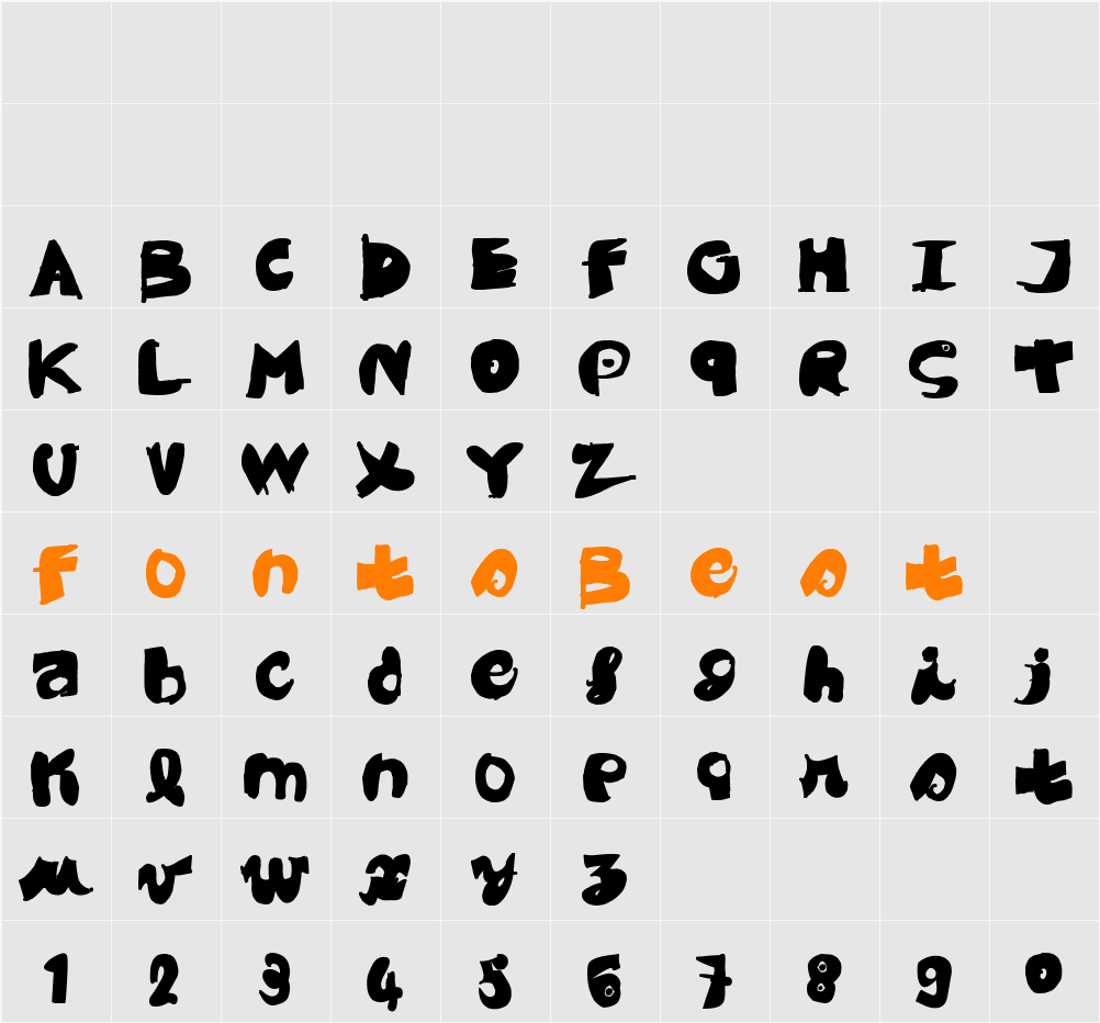 Black CoBrA Character Map