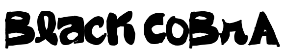 Black CoBrA Font Image