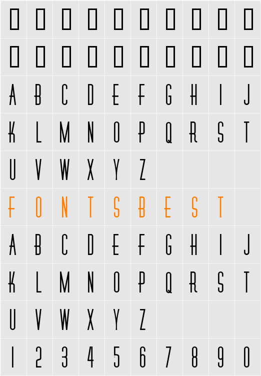 RoselleCapsSSK Character Map