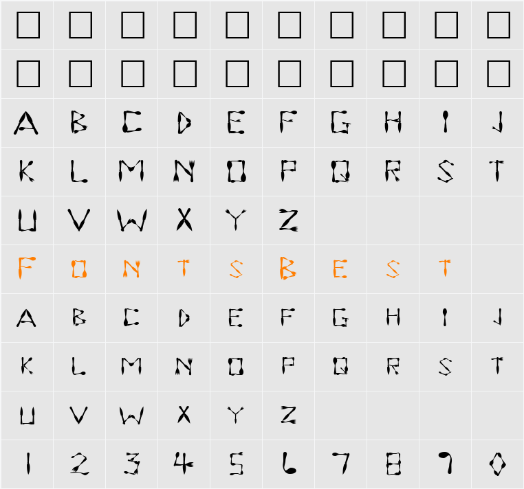 DinnerTime Character Map