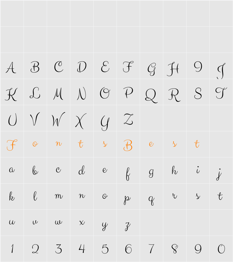 Clicker Script Character Map