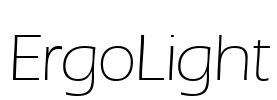 ErgoLight Font Image
