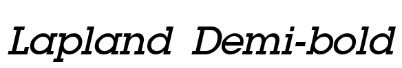 Lapland Demi-bold Font Image