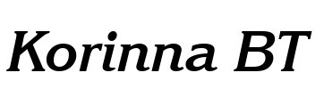 Korinna BT Font Image