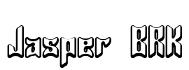 Jasper BRK Font Image