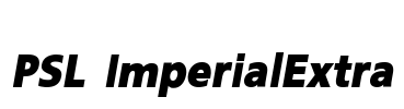 PSL ImperialExtra Font Image