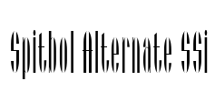 Spitbol Alternate SSi Font Image