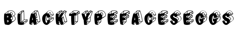 BlackTypefacesEggs Font Image