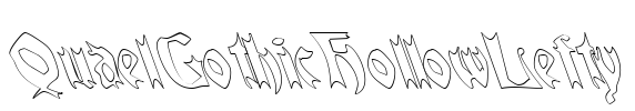 QuaelGothicHollowLefty Font Image