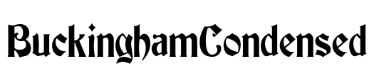 BuckinghamCondensed