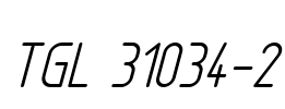 TGL 31034-2 Font Image
