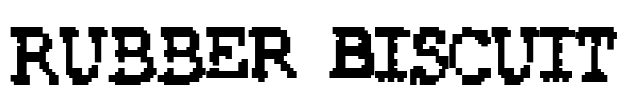 Rubber Biscuit Font Image