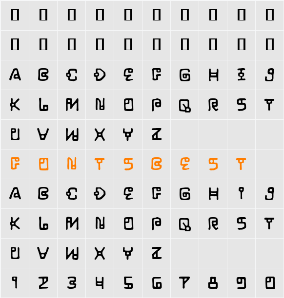 LifeForm BB Character Map