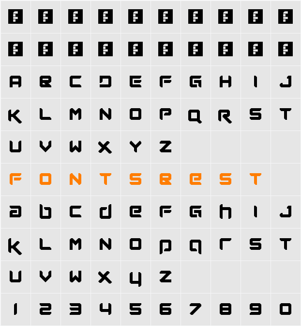 Future Now Character Map