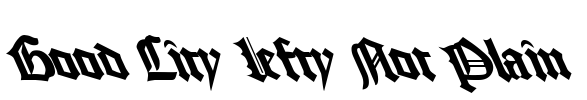 Good City Lefty Not Plain