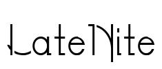 LateNite Font Image